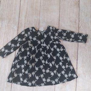 Douuod black & white embroidered dress sz 2